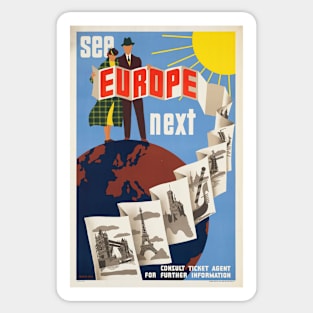 Europe Vintage Travel Sticker